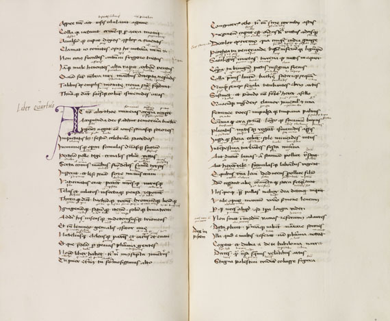 Publius Ovidius Naso - Metamorphosen. Lateinische Handschrift, 1462