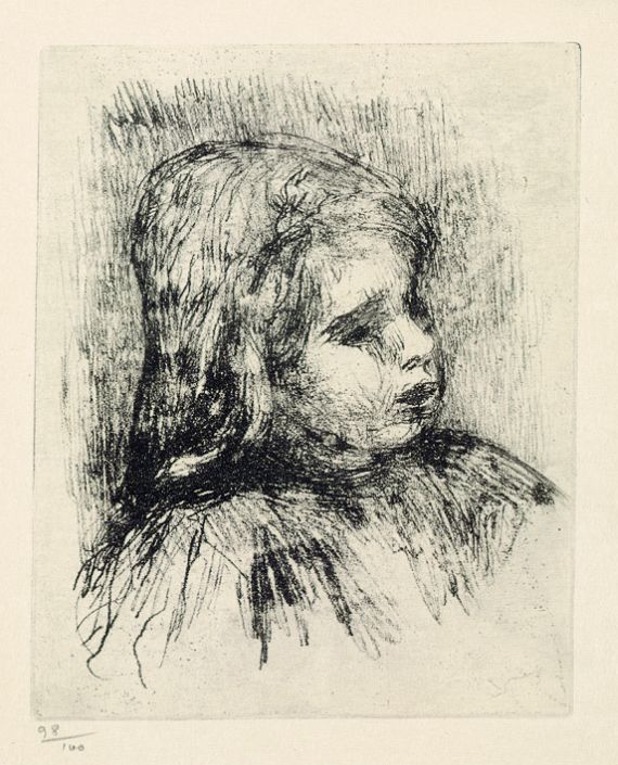 Pierre-Auguste Renoir - Claude Renoir, de trois quarts à droite