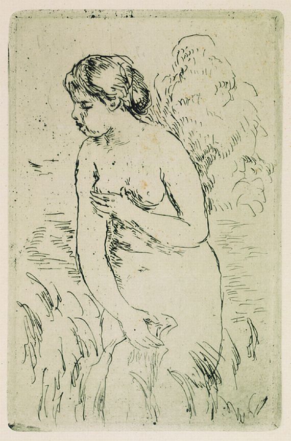 Pierre-Auguste Renoir - 2 Bll. Baigneuse debout, à mi-jambes