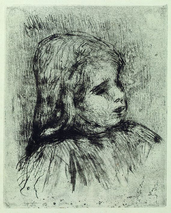 Pierre-Auguste Renoir - Claude Renoir, de trois quarts à droite