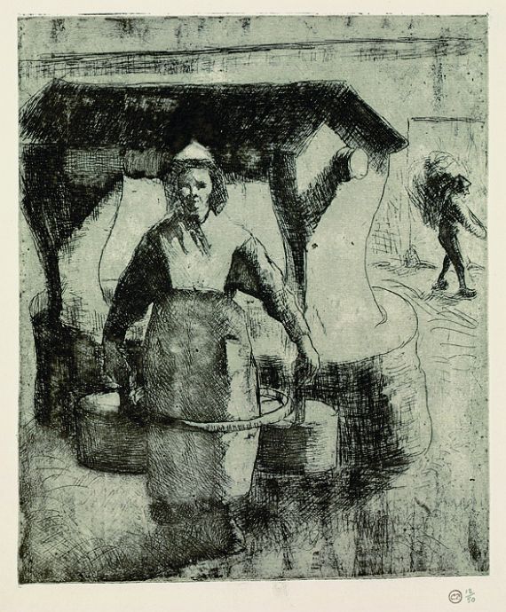 Camille Pissarro - Paysanne au puits