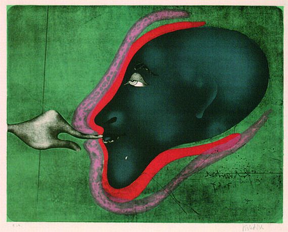 Paul Wunderlich - Paul halts Maul