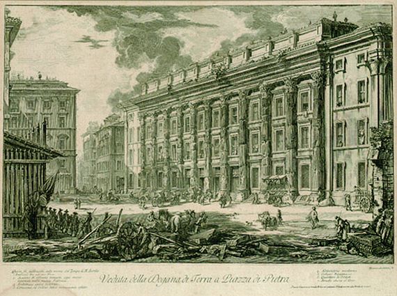 Giovanni Battista Piranesi - Piazza di Pietra