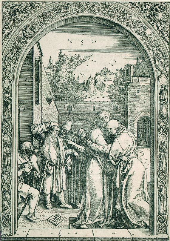 Albrecht Dürer - Joachim und Anna unter der goldenen Pforte
