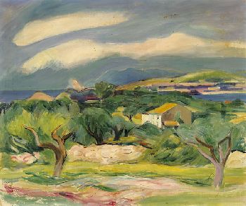 Rudolf Levy - Küstenlandschaft bei Sanary