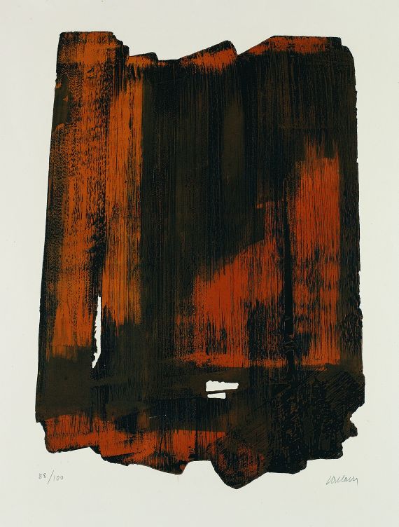 Pierre Soulages - Eau-forte XVI