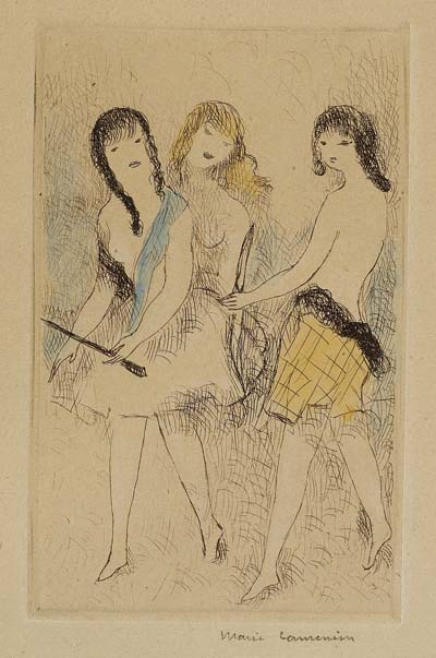 Marie Laurencin - Trois jeunes filles jouant à l