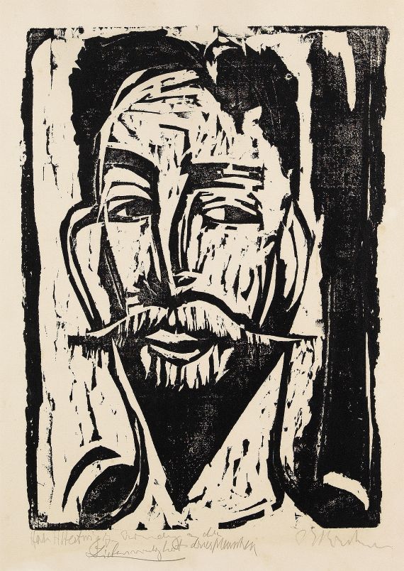 Ernst Ludwig Kirchner - Kopf Professor Graef