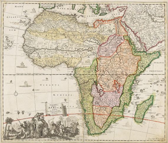 Jacob von Sandrart - Accuratissima totius Africae Tabula.