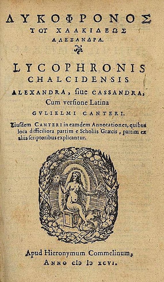 Lycophron - Alexandra. 1596.