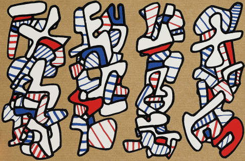 Jean Dubuffet - Botte à nique. 1973