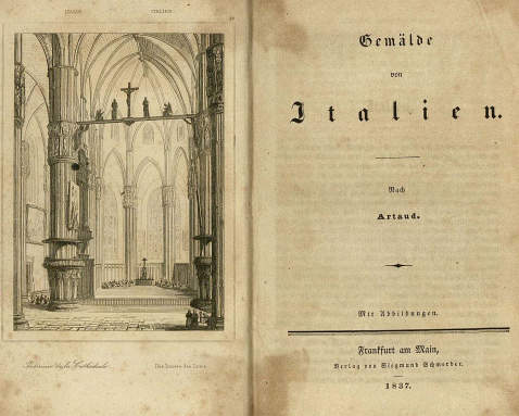 Artaud, A. F. - Gemälde von Italien. 1837