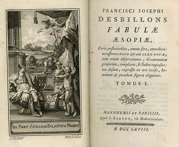 Aesop - Fabeln. 2 Bde. 1768