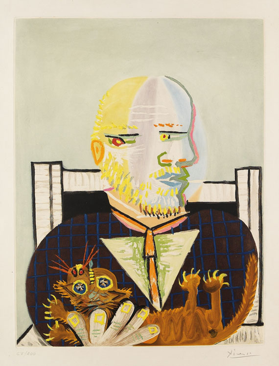 Pablo Picasso - Vollard et son Chat