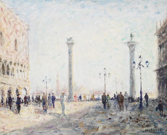 Otto Pippel - Venedig (Markusplatz)