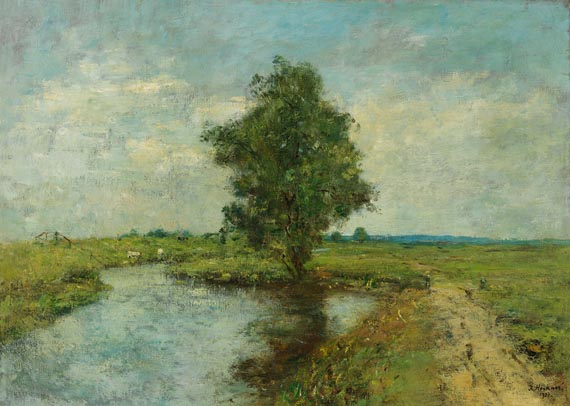 Rudolf Höckner - Flusslandschaft bei Wedel