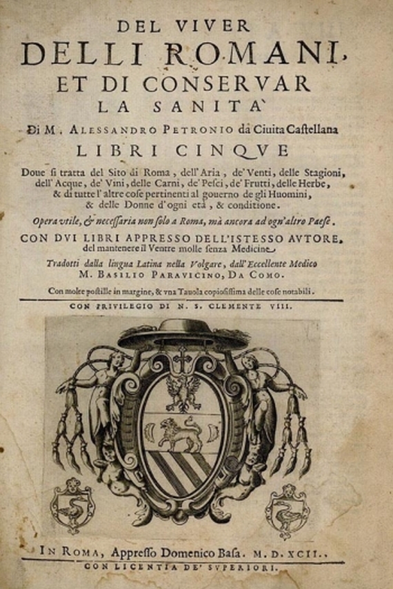   - Del viver delli Romani. 1592