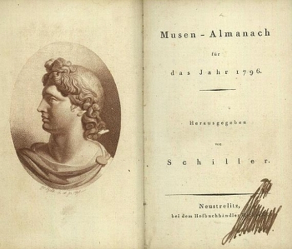 F. von Schiller - Musen-Almanach. 1796.