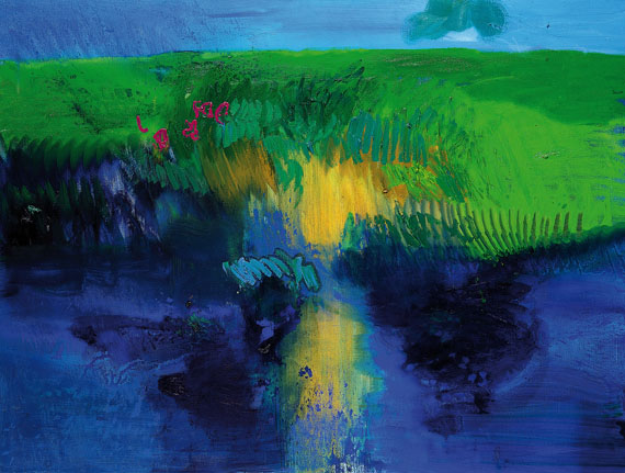 Rainer Fetting - Friesische Landschaft - Schilf