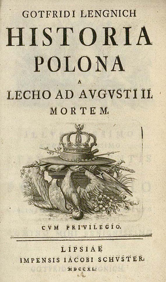  Polen - Lengnich, Gottfr., Historia Polona. 1740