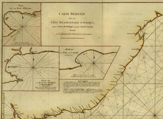  Afrika - Carte réduite de la côte meridionale d