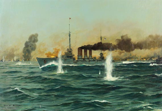 Claus Bergen - "S.M.S. Regensburg" in der Seeschlacht im Skagerrak am 31. Mai 1916