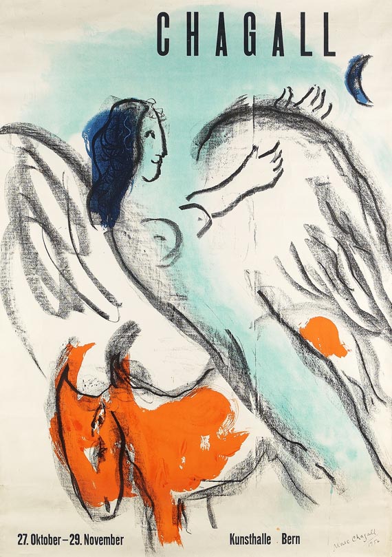 Marc Chagall - Plakat: Der Engel