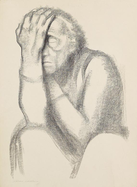 Käthe Kollwitz - Nachdenkende Frau