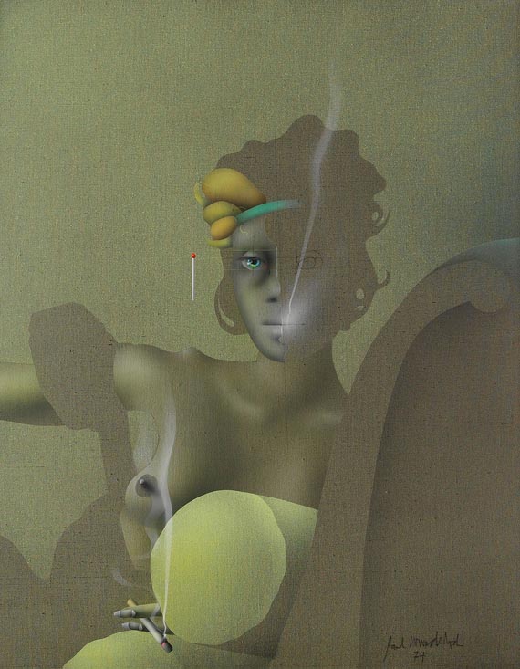 Paul Wunderlich - Studie zur Madame Récamier