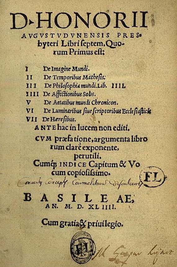  Honorius Augustodunensis - Libri septem. 1544 (14)