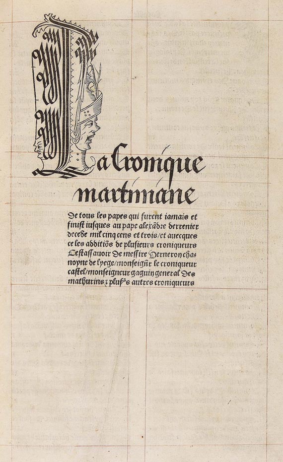  Martinus Polonus - La cronique martiniane. 1503