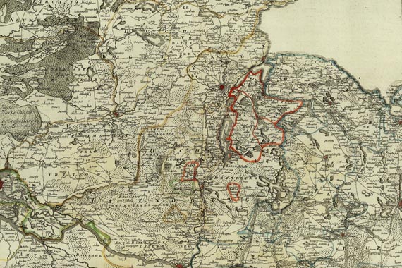 Schleswig-Holstein - Carte topographique d