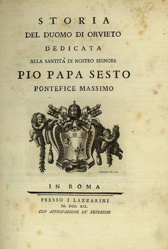 Valle, G. della - Storia Orvieto, 1791.