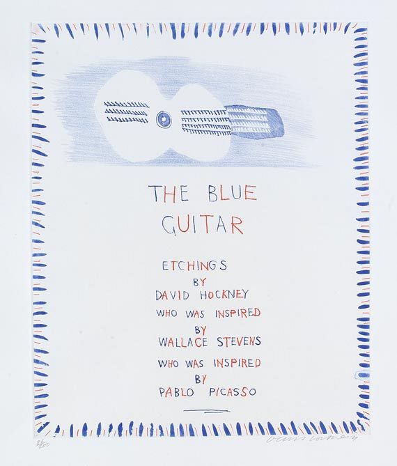 David Hockney - The blue Guitar