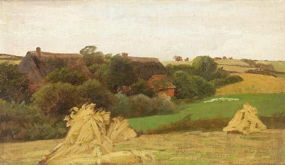 Valentin Ruths - Landschaft mit Heugarben