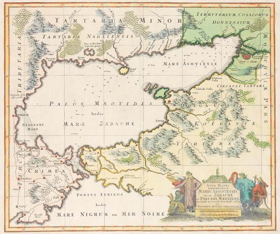 Asien - Nova mappa geographica Maris Assoviensis.