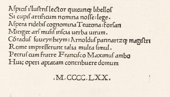Leo I - Sermones. Ed. Joh. Andreae, 1470