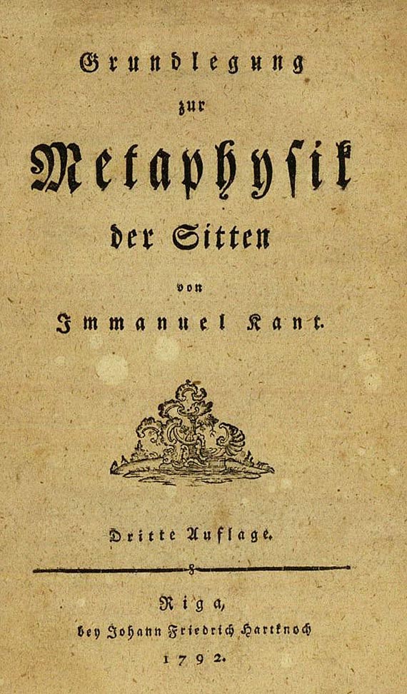 Immanuel Kant - 3 Werke, 1792-1798.