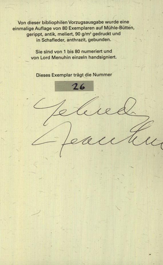  Musik - Oberland, Begegnungen mit Yehudi Menuhin (1996)