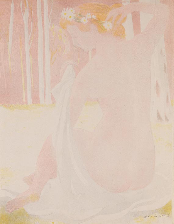 Maurice Denis - Nymphe couronnée de paquerettes