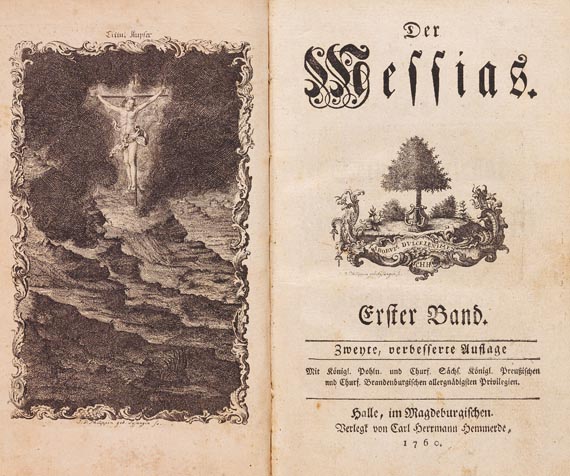Friedrich Gottlieb Klopstock - Der Messias 2 Bde., 1760