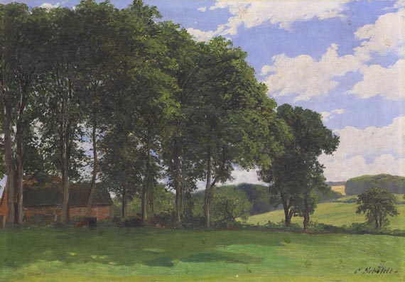 Carl Schildt - Norddeutsche Landschaft "Sommertag"