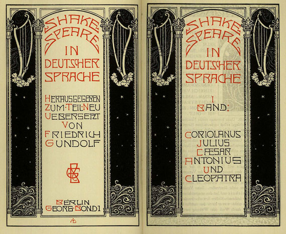   - Shakespeare in deutscher Sprache. 10 Bde. (1908-1918)
