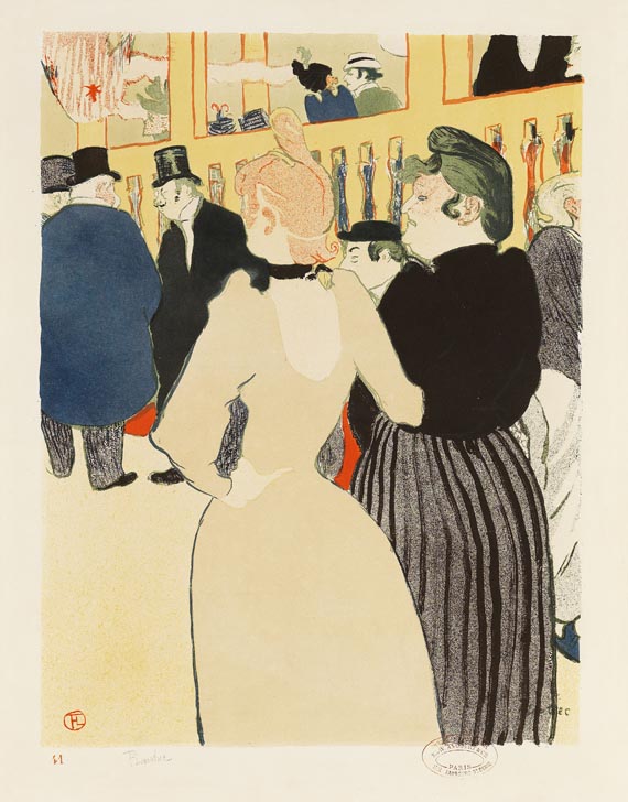 Henri de Toulouse-Lautrec - Au Moulin Rouge, la Goulue et sa soeur