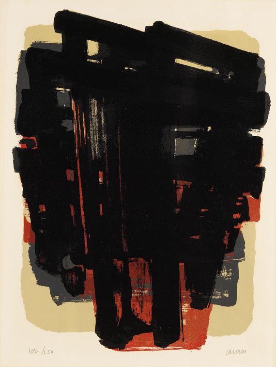 Pierre Soulages - Lithographie No. 8