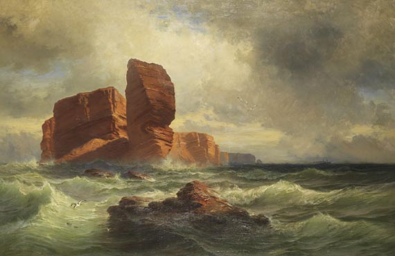 F. Pinkert - Helgoland von Nord-Westen