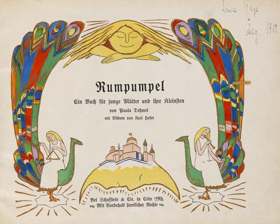 Karl Hofer - Dehmel, Rumpumpel. 1903