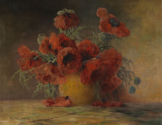 Max Streckenbach - Klatschmohn in einer Vase