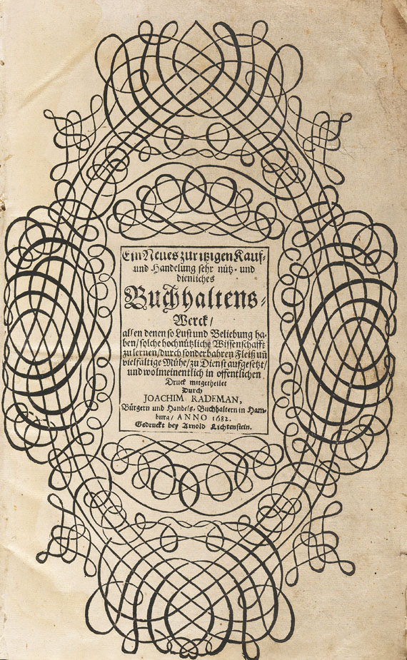 Rademann, J. - Neues ... nütz- und dienliches Buchhaltens-Werck. 1682-83.