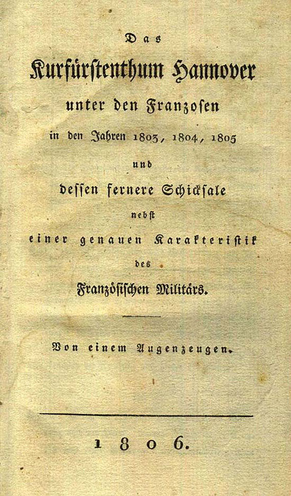 Jacobi, B. - Konvolut zum Militärwesen, 9 Teile. 1803-1904.